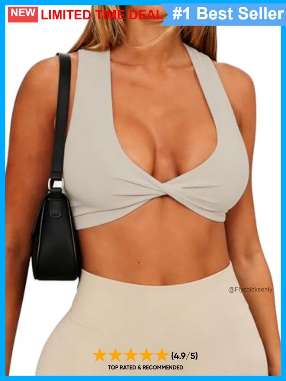 Double Lined Twist Front Crop Top Y2K Sexy Going Out Tank